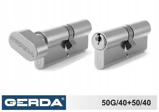 Zámková vložka GERDA LOCK23 50G/40+50/40 SATÉN